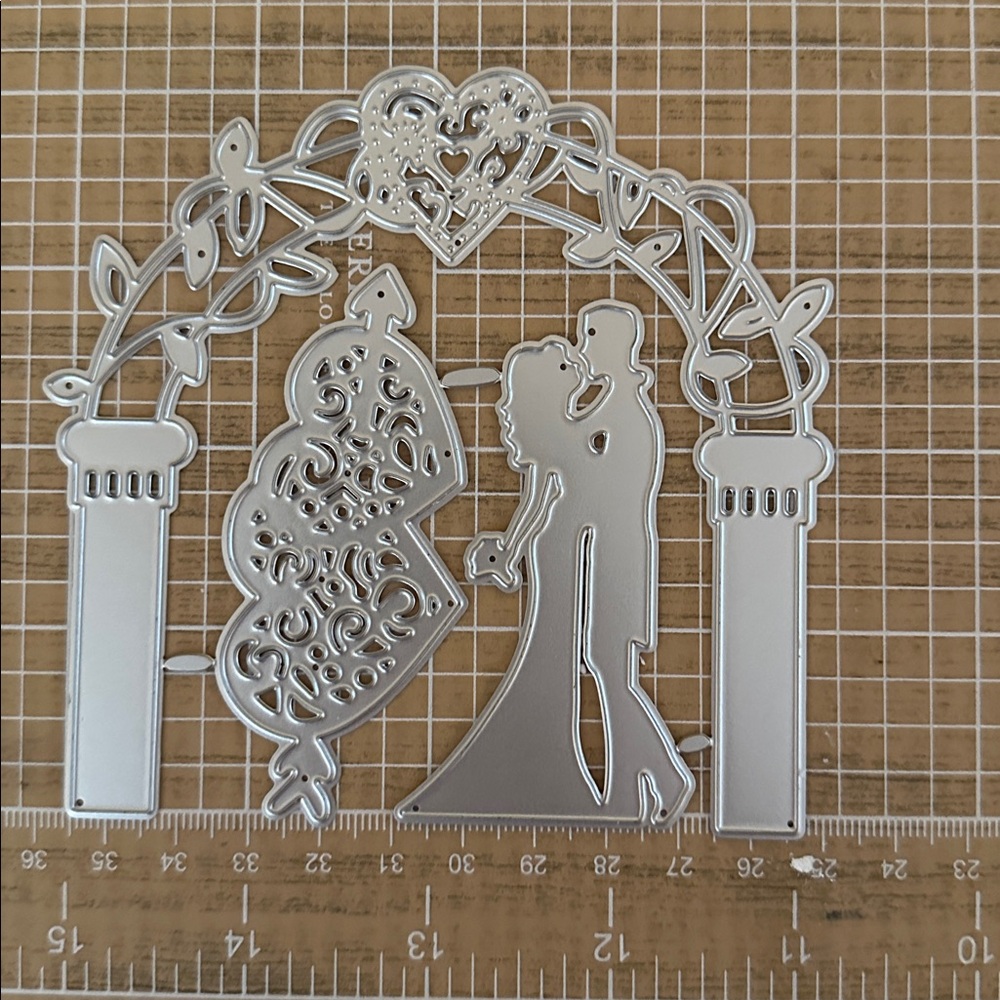 Source Unknown Silver Wedding Arch Stamp